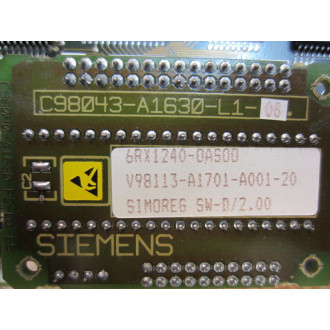 Siemens C98043-A1600-L1-11 Circuit Board C98043A1600L111 - Used