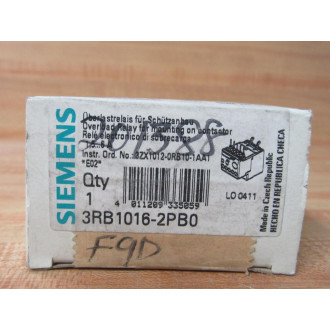 Siemens 3RB1016-2PB0 Overload Relay 3RB10162PB0