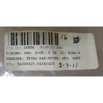 Custom Precision Products 543S8425 O-Ring (Pack of 2) - New No Box Custom Precision Products 543S8425 O-Ring (Pack of 2) - New No Box