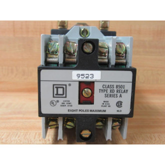 Square D 8501-XDO40V62 DC Control Relay 8501-XD040V62
