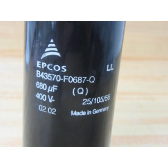 EPCOS B43570-F0687-Q Capacitor B43570F0687Q - Used