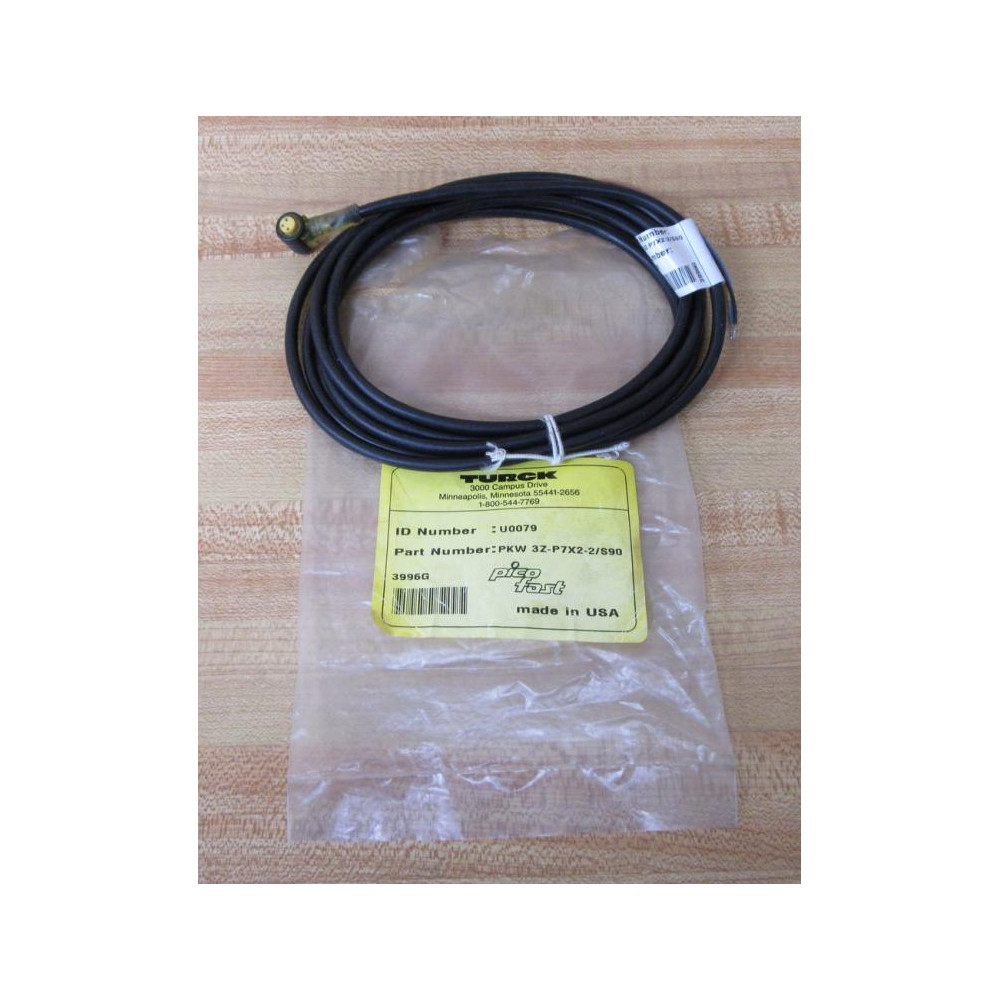 Turck PWK 3Z-P7X2-2S90 Cord Set U0079 Turck PWK 3Z-P7X2-2S90 Cord Set U0079