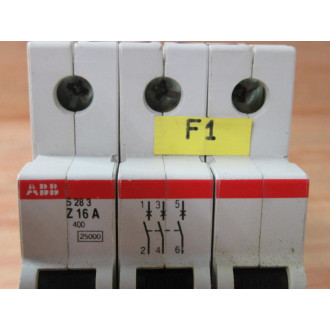 ABB S 283 Z 16 A 16A Circuit Breaker S283Z16A - Used