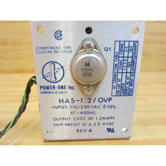 Power One HA5-1.2OVP Power Supply HA512OVP - Used