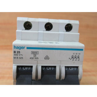 Hager M B 325 Circuit Breaker B 25 - Used