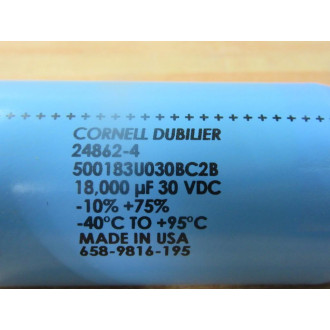 Cornell Dubilier 500183U030BC2B Capacitor 24862-4 (Pack of 5) - Used