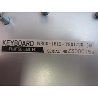Fujitsu N860-1612-T80120 Keyboard N8601612T80120 - Used