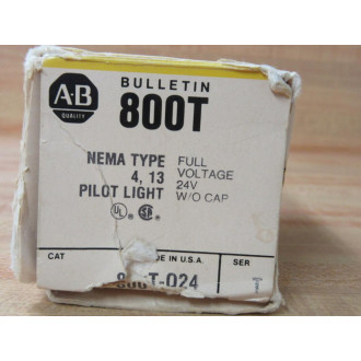 Allen Bradley 800T-Q24 Pilot Light WO Lens Allen Bradley 800T-Q24 Pilot Light WO Lens