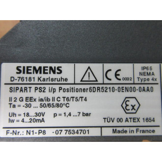 Siemens 6DR5210-0EN00-0AA0 Valve Positioner 6DR52100EN000AA0 - New No Box