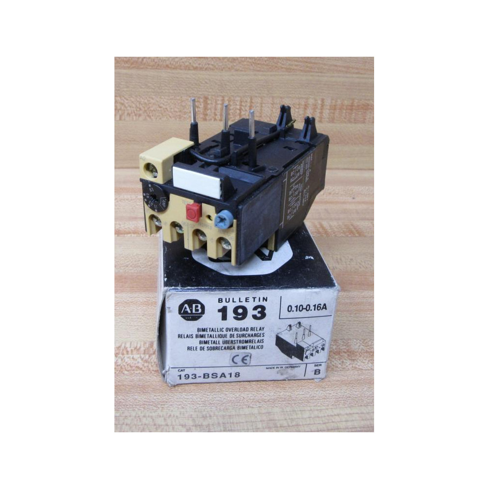 Allen Bradley 193-BSA18 Overload Relay 193BSA18 Allen Bradley 193-BSA18 Overload Relay 193BSA18
