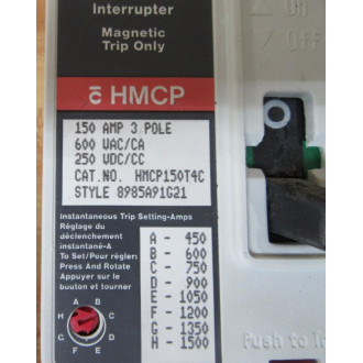 Westinghouse HMCP150T4C Motor Circuit Interrupter - New No Box