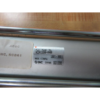 SMC NCDA1D200-0400 Tie Rod Cylinder NCDA1D2000400 - New No Box