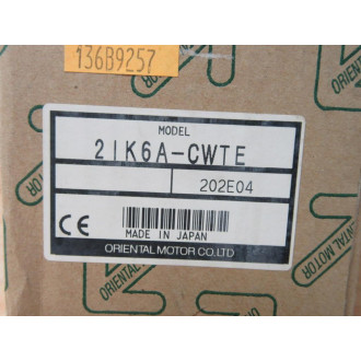 Oriental Motor 2IK6A-CWTE induction Motor 2IK6ACWTE