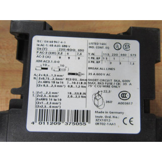Siemens 3RT1023-1BB40 Contactor 3RT1023-1B..0 - New No Box
