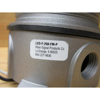 Maxi-Signal LED-F-250-FM-P Red Flashing LED Light - New No Box