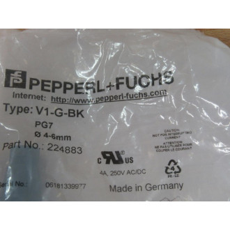 Pepperl + Fuchs V1-G-BK Sensor Actuator Connector 224883 (Pack of 2)