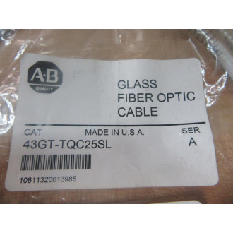 Allen Bradley 43GT-TQC25SL Glass Fiber Optic Cable 43GTTQC25SL