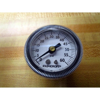 Ashcroft 221-04 Pressure Gauge 15-W-1001-TH-01B-XUC-60 - New No Box Ashcroft 221-04 Pressure Gauge 15-W-1001-TH-01B-XUC-60 - New No Box
