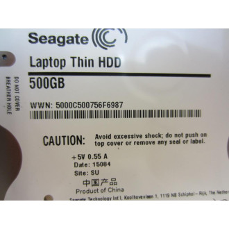 Seagate 1DG142-500 Laptop Thin HDD 500GB 1DG142500 - Used