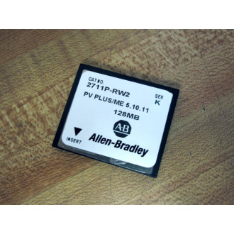 Allen Bradley 2711P-RW2 Compact Flash Card 2711PRW2 Ser K - Used