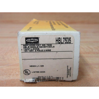 Hubbell HBL7535 Twist-Lock Receptacle 7535