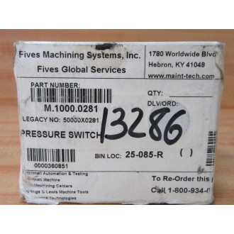GEMS 239665 Pressure Switch PS75-40-4MNZ-C-HR-V