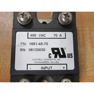 Control Concepts 1651-48-70 Relay Module 16514870 - Used