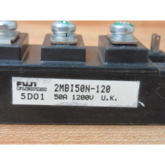 Fuji Electric 2MBI50N-120 IGBT Power Module 2MBI50N120 - Used Fuji Electric 2MBI50N-120 IGBT Power Module 2MBI50N120 - Used