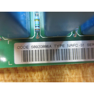 ABB 58920886 Circuit Board NRFC-31 58920886A - Used