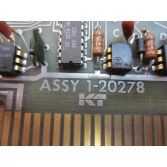 KT Kearney Trecker 1-20278 Input Board 120278 - Used