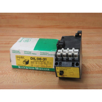KlocknerMoeller DIL08-31 Contactor DIL08-31-110V60Hz