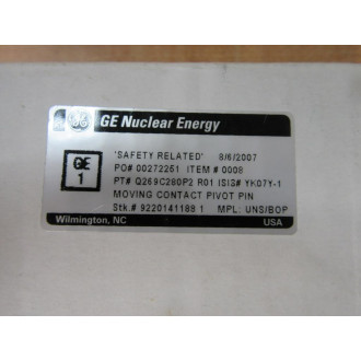 GE Nuclear Energy Q269C180P2 Moving Contact Pivot Pin (Pack of 3)