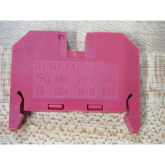 Siemens 8WA1-011-1BF21 Terminal Block 8WA10111BF21 Red (Pack of 33)