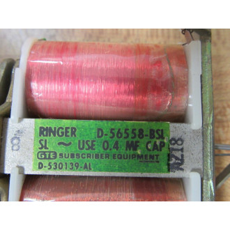 GTE D-56558-BSL Ringer D56558BSL - New No Box