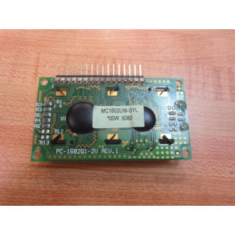 Wayton MC1602UW-SYL LCD Module Display Board MC1602UWSYL PC-1602Q1-2V - Used