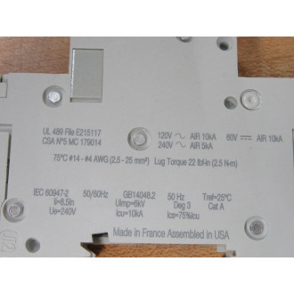 Schneider 60105 Square D Breaker 4A MG60105 Merlin Gerin Schneider 60105 Square D Breaker 4A MG60105 Merlin Gerin