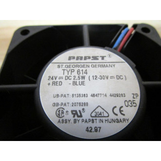 Papst TYP 614 Fan TYP614 - Used Papst TYP 614 Fan TYP614 - Used