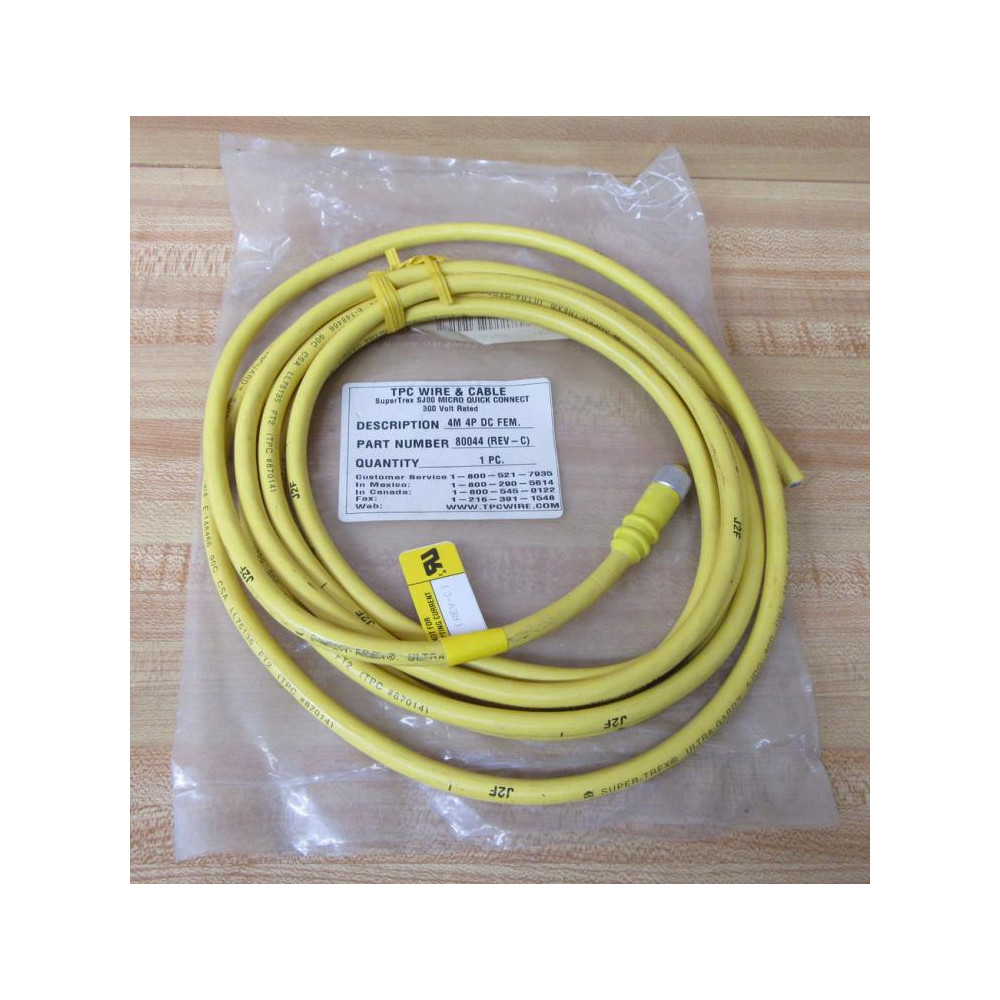 TCP Wire And Cable 80044 Connector Cable TCP Wire And Cable 80044 Connector Cable