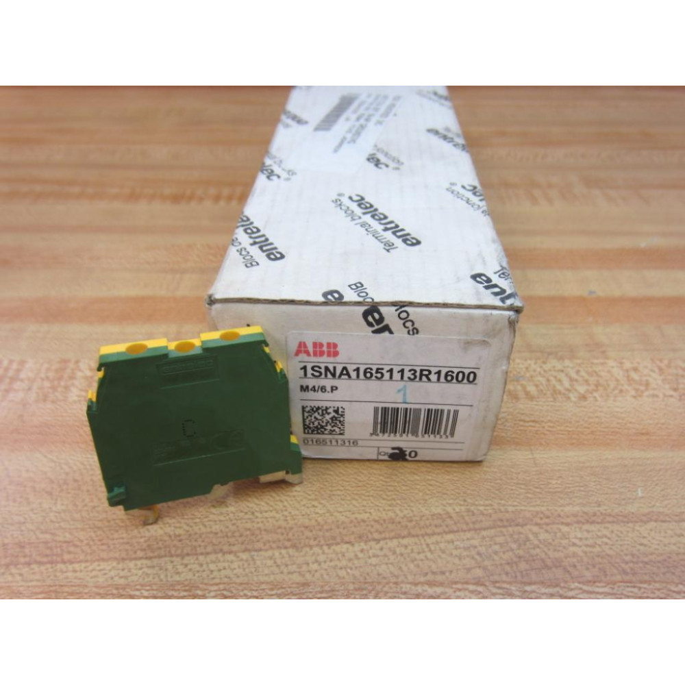 ABB 1SNA165113R1600 Entrelec Ground Terminal M46 P (Pack of 20)