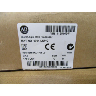 Allen Bradley 1764-LSP Processor Unit 1764LSP Series C