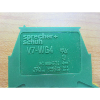 Sprecher + Schuh V7-WG4 Terminal Block V7WG4 (Pack of 10) - New No Box