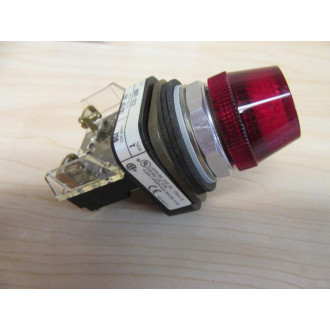 Allen Bradley 800T-Q12R Pilot Light. 800TQ12R Ser. TWRed Lens
