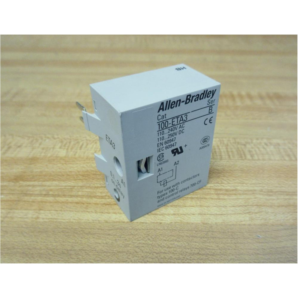 Allen Bradley 100-ETA3 Electronic Timing Module100ETA3 - New No Box Allen Bradley 100-ETA3 Electronic Timing Module100ETA3 - New No Box