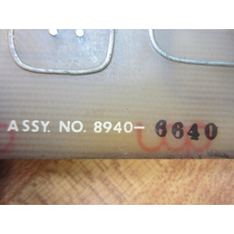 Warner & Swasey 8940-6640 Circuit Board 8940-625 - Used