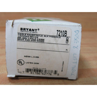 Bryant-Hubbell 7210B Single Receptacle