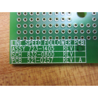 Dover Flexo 723-1405 Line Speed Follower PCB 7231405 - Used