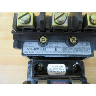 Allen Bradley 509-BOD-118 Starter 509-B0D-118 - New No Box