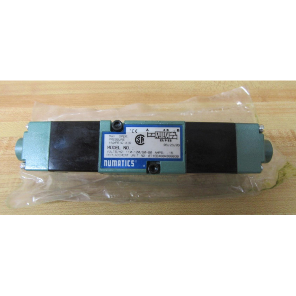 Numatics 071SS400K000030 Solenoid Valve Numatics 071SS400K000030 Solenoid Valve