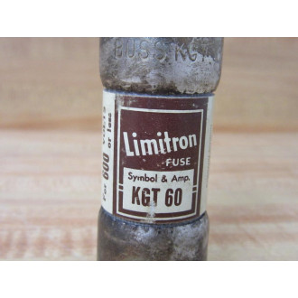Bussmann KGT 60 Limitron Fuse KGT60 - Used Bussmann KGT 60 Limitron Fuse KGT60 - Used
