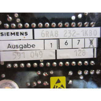 Siemens 6RA8232-1KB0 Seri. Interf. Bd E89110-F2276-C3-V2 - Used